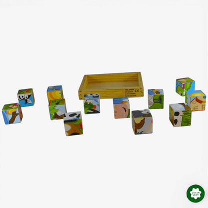 Puzzle cubes animaux d'occasion ROLDAN - Dès 3 ans | Ref 10949