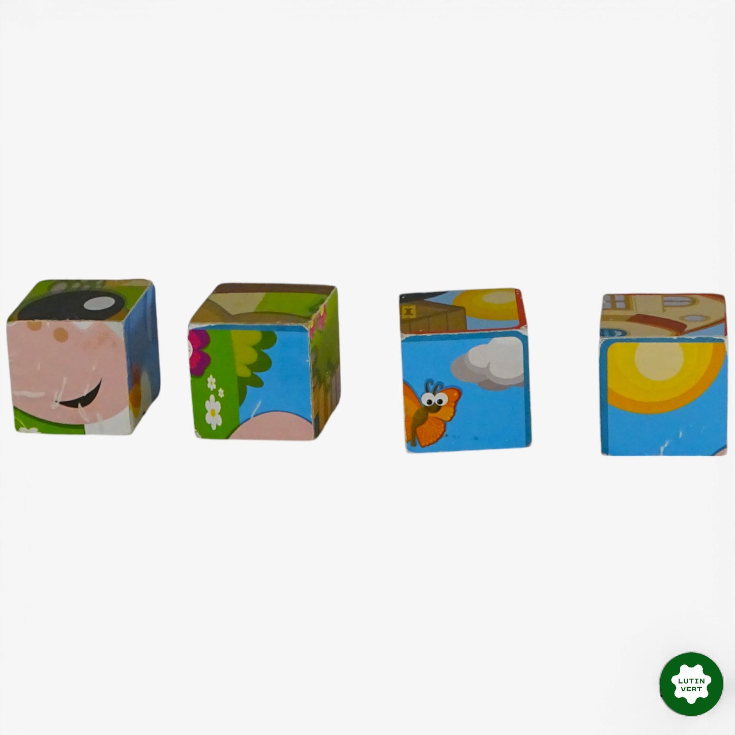 Puzzle cubes animaux d'occasion ROLDAN - Dès 3 ans | Ref 10949