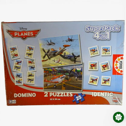 Puzzle Super Pack 4 en 1 « Planes » d'occasion EDUCA - Dès 3 ans | Ref 10944