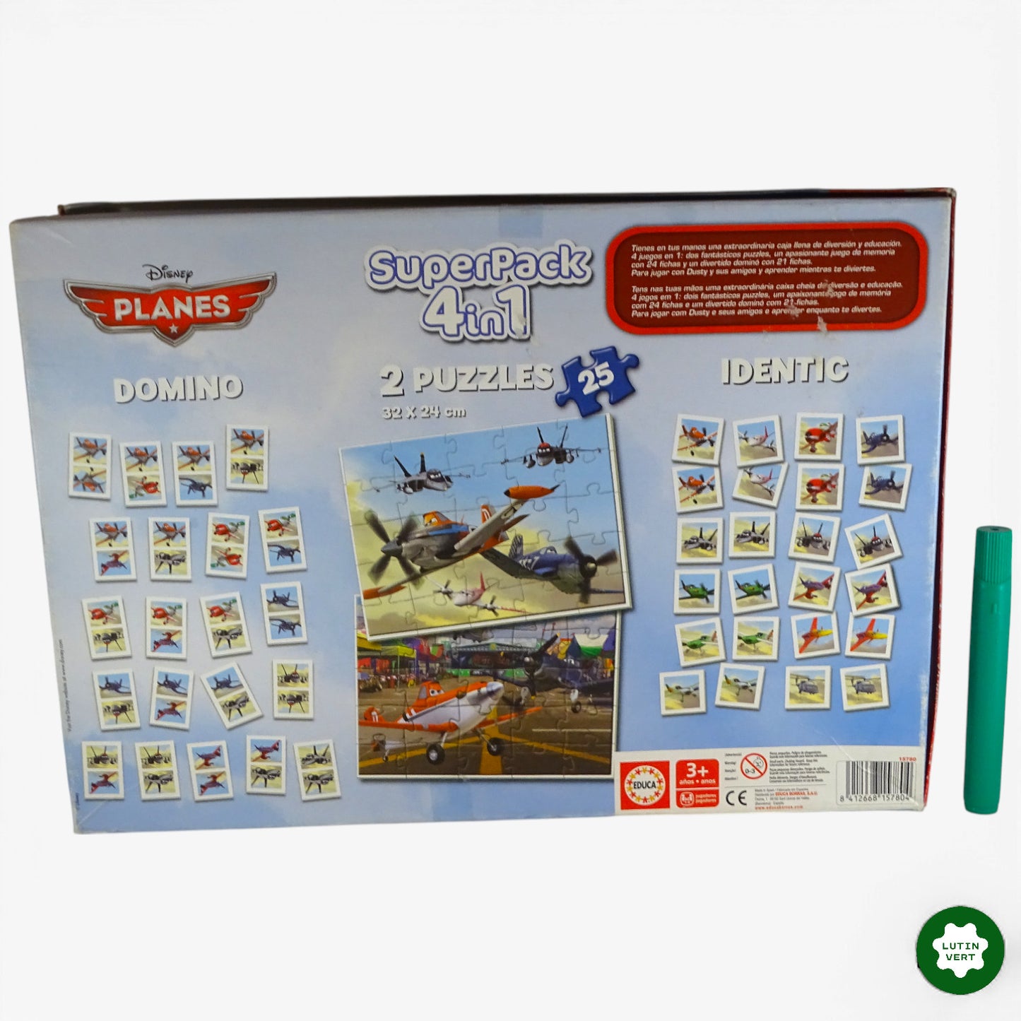 Puzzle Super Pack 4 en 1 « Planes » d'occasion EDUCA - Dès 3 ans | Ref 10944