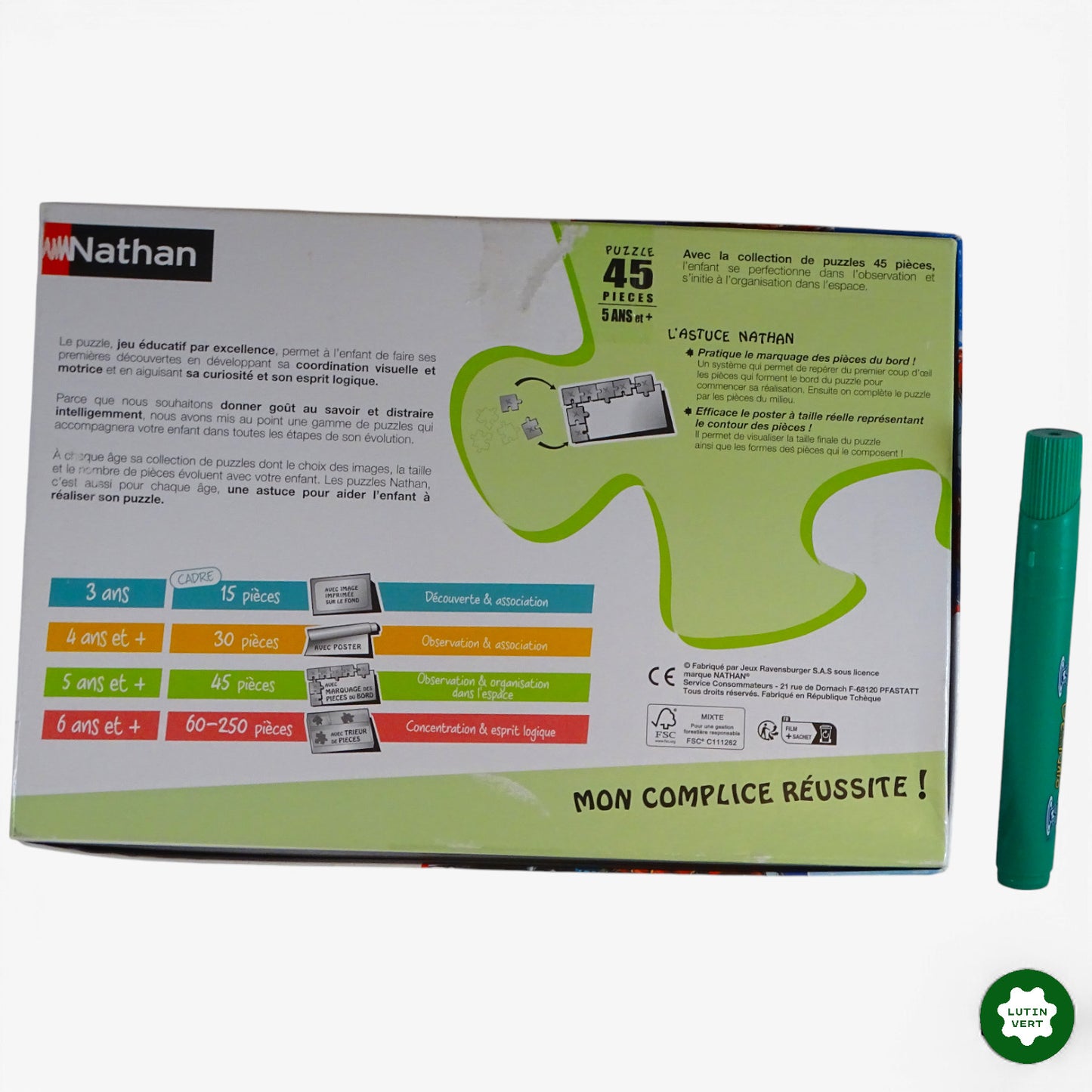 Puzzle Spiderman contre les méchants 45 pcs d'occasion NATHAN - Dès 4 ans | Ref 10962