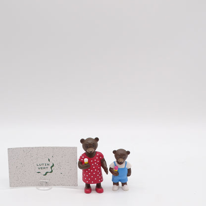 2 figurines petit ours brun et sa maman BAYARD JEUNESSE - Dès 3 ans | Ref 14928
