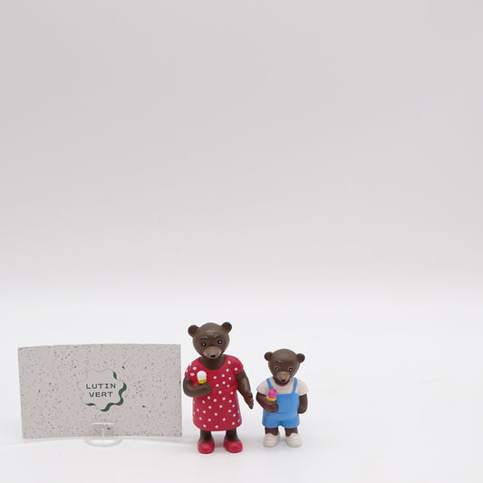 2 figurines petit ours brun et sa maman BAYARD JEUNESSE - Dès 3 ans | Ref 14928