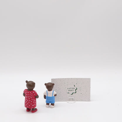 2 figurines petit ours brun et sa maman BAYARD JEUNESSE - Dès 3 ans | Ref 14928