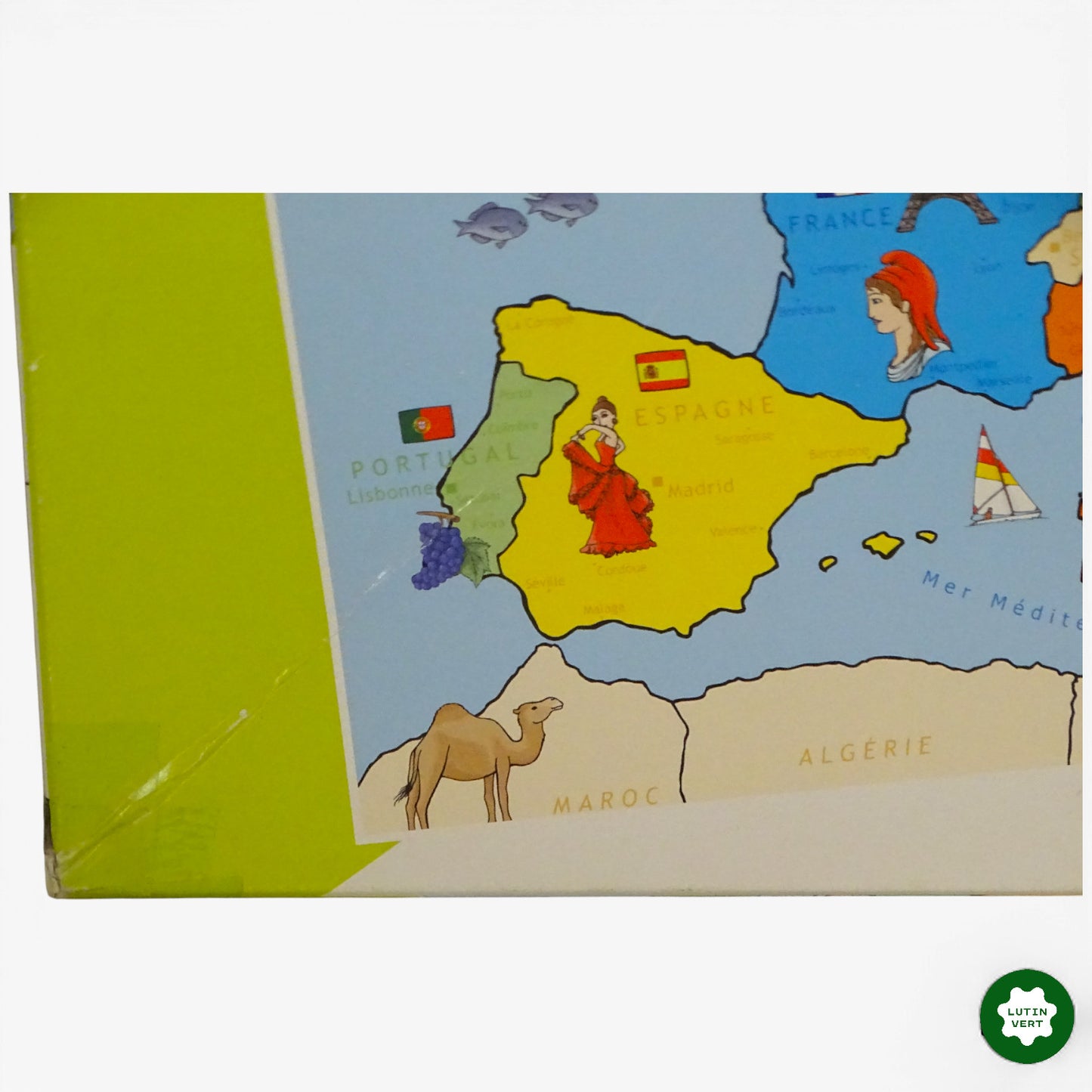 Puzzle carte d’Europe 250 pcs d'occasion NATHAN - Dès 8 ans | Ref 10977