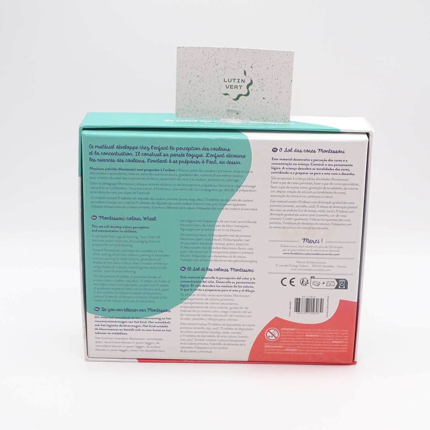 Le soleil des couleurs Montessori NATURE DÉCOUVERTES - Dès 3 ans | Ref 14989