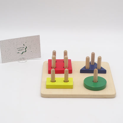 Jeu de Formes en Bois  ROLDAN - Dès 2 ans | Ref 15000