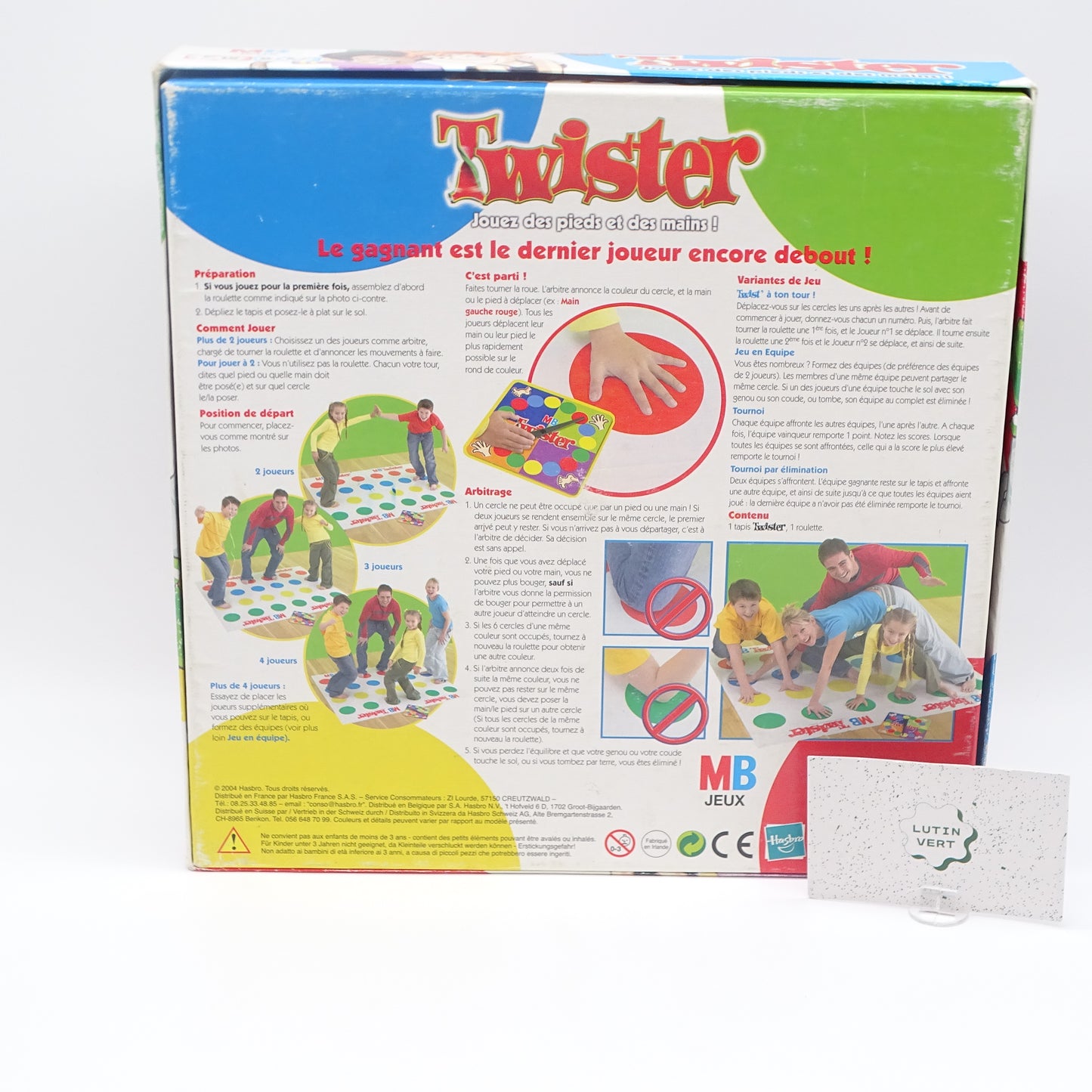Twister pieds et mains MB JEUX - Dès 6 ans | Ref 15015