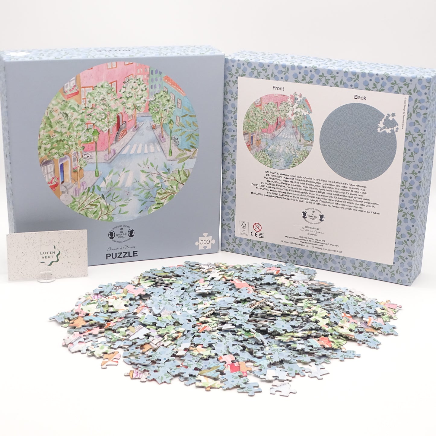 Puzzle rond « scène de rue » ANNA & CLARA’S - Dès 10 ans | Ref 15019