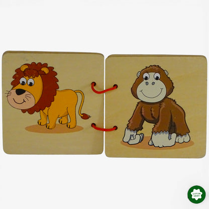 Livre « Animaux » bois d'occasion DELTA-SPORT - Dès 2 ans | Ref 11139