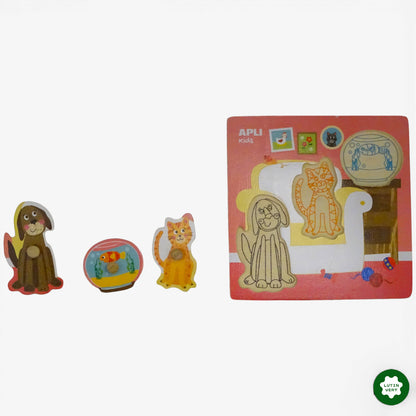 Puzzle animaux d'occasion APLI KIDS - Dès 1 an | Ref 485