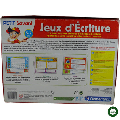 Petit Savant – Jeux d’Ecriture d'occasion CLEMENTONI - Dès 5 ans | Lutin Vert Ref 6369