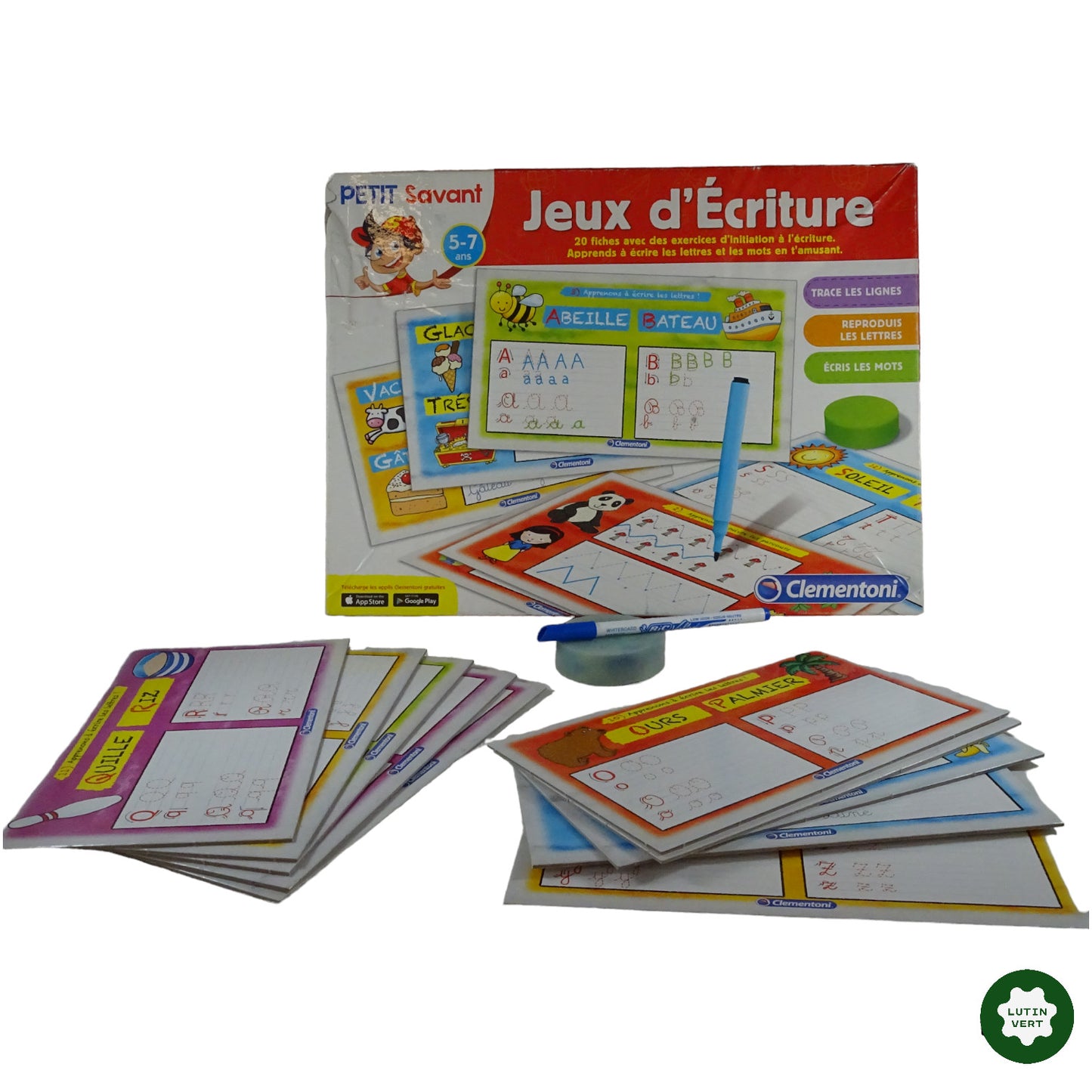 Petit Savant – Jeux d’Ecriture d'occasion CLEMENTONI - Dès 5 ans | Lutin Vert Ref 6369