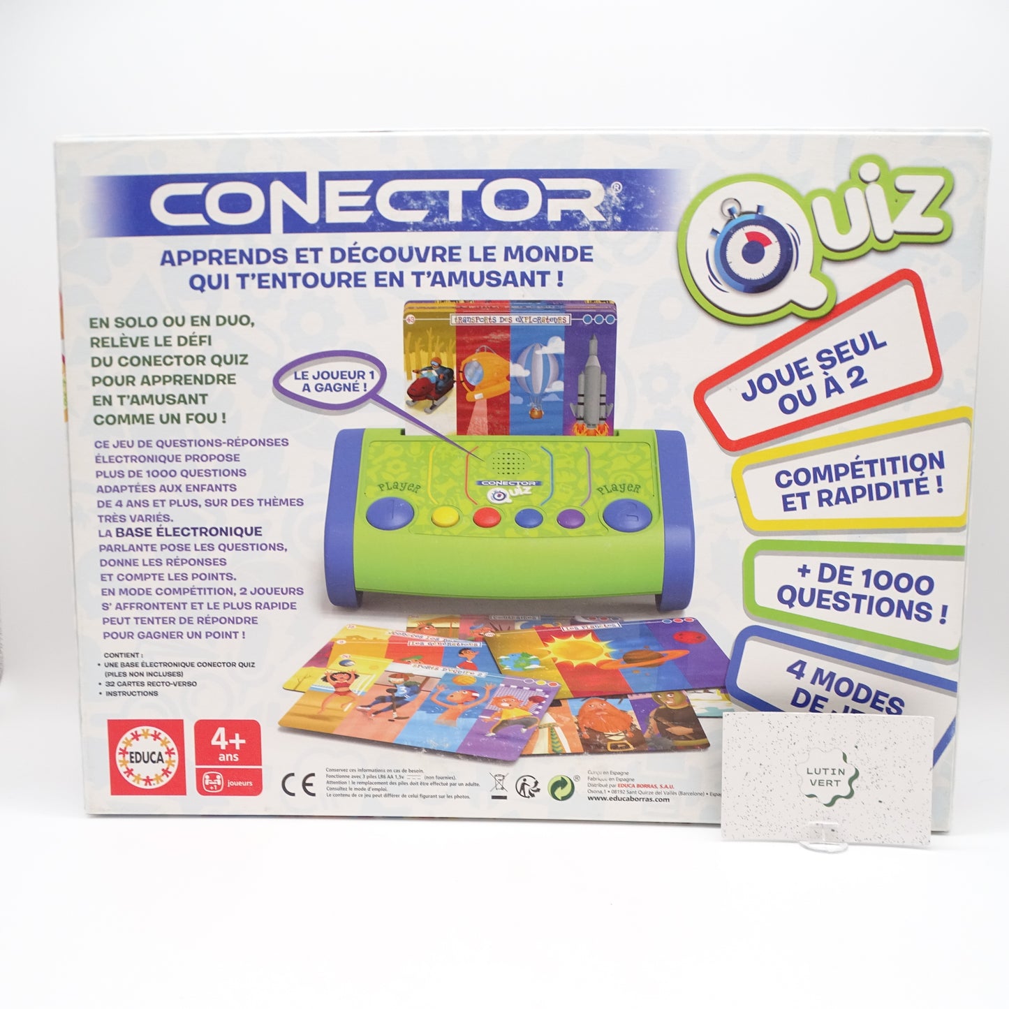 Conector quiz EDUCA - Dès 4 ans | Ref 14947