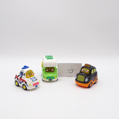 Lot de 3 Voitures de Ville VTECH - Dès 1 an | Ref 15086