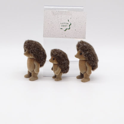 Lot de 3 personnages Hérissons Sylvanian Families EPOCH - Dès 3 ans | Ref 15117