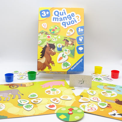 Qui mange quoi ? RAVENSBURGER - Dès 3 ans | Ref 15123