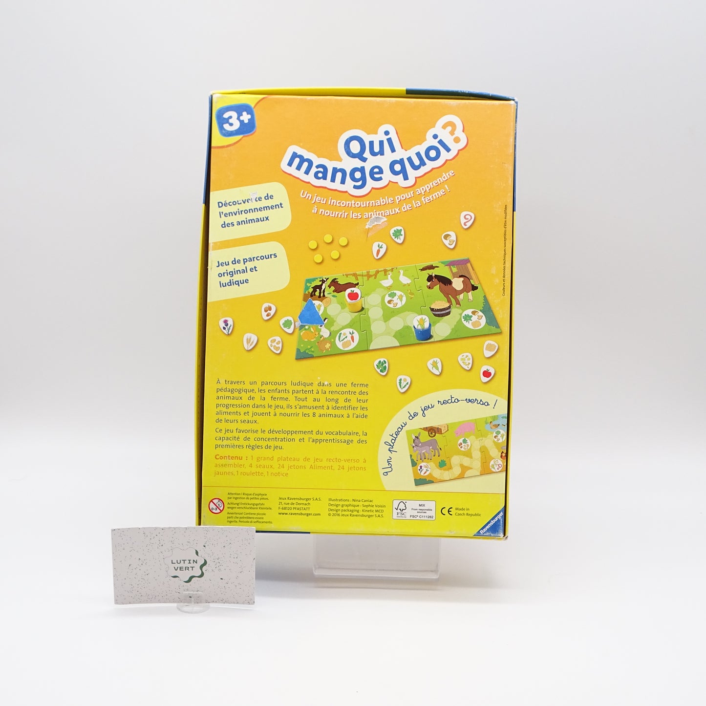 Qui mange quoi ? RAVENSBURGER - Dès 3 ans | Ref 15123