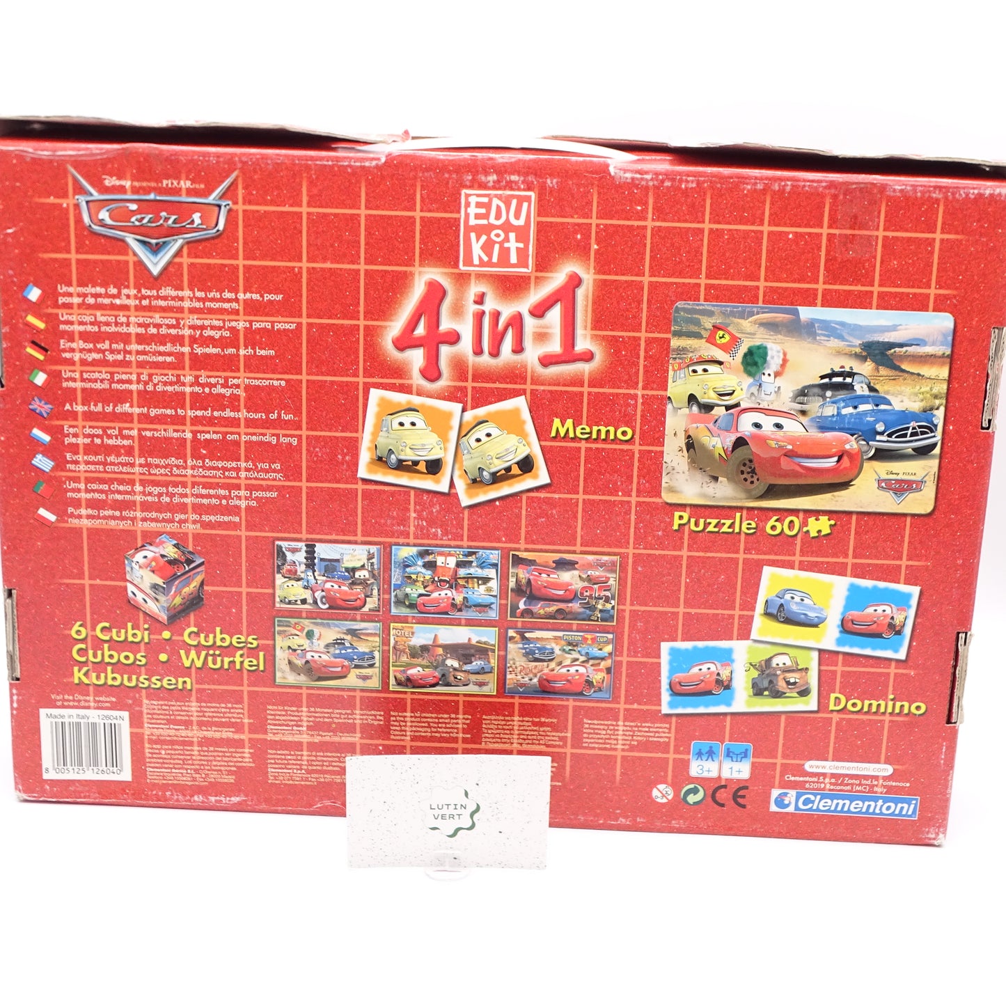 4 en 1 cars CLEMENTONI - Dès 3 ans | Ref 15121