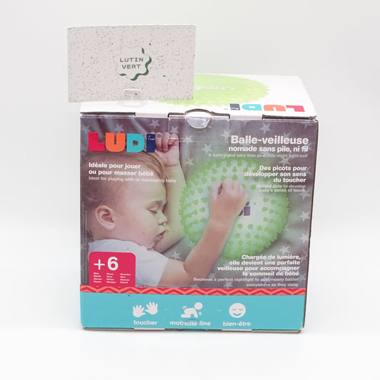 Balle Sensorielle Phosphorescente LUDI - Dès 6 mois | Ref 15152