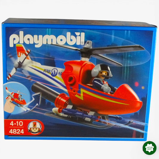 Hélicoptère de pompier 4824 d'occasion Playmobil - Dès 4 ans | Ref 11327