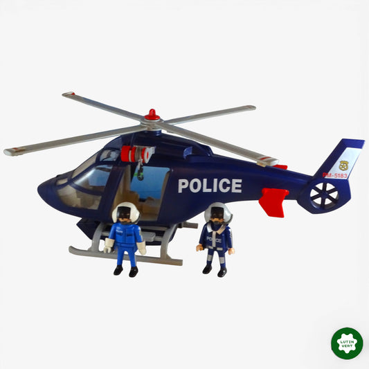 Helicoptere de police avec projecteur 5183 d'occasion Playmobil - Dès 4 ans | Ref 11330