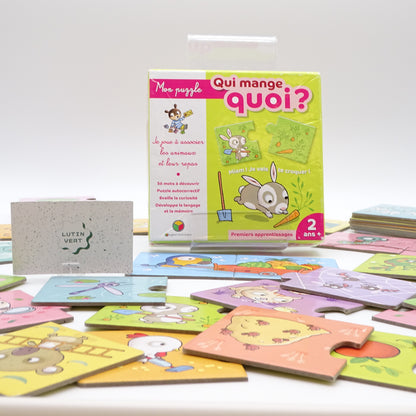 Mon Puzzle Qui mange qui ? OXYBUL - Dès 2 ans | Ref 15189