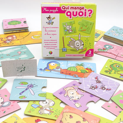 Mon Puzzle Qui mange qui ? OXYBUL - Dès 2 ans | Ref 15189