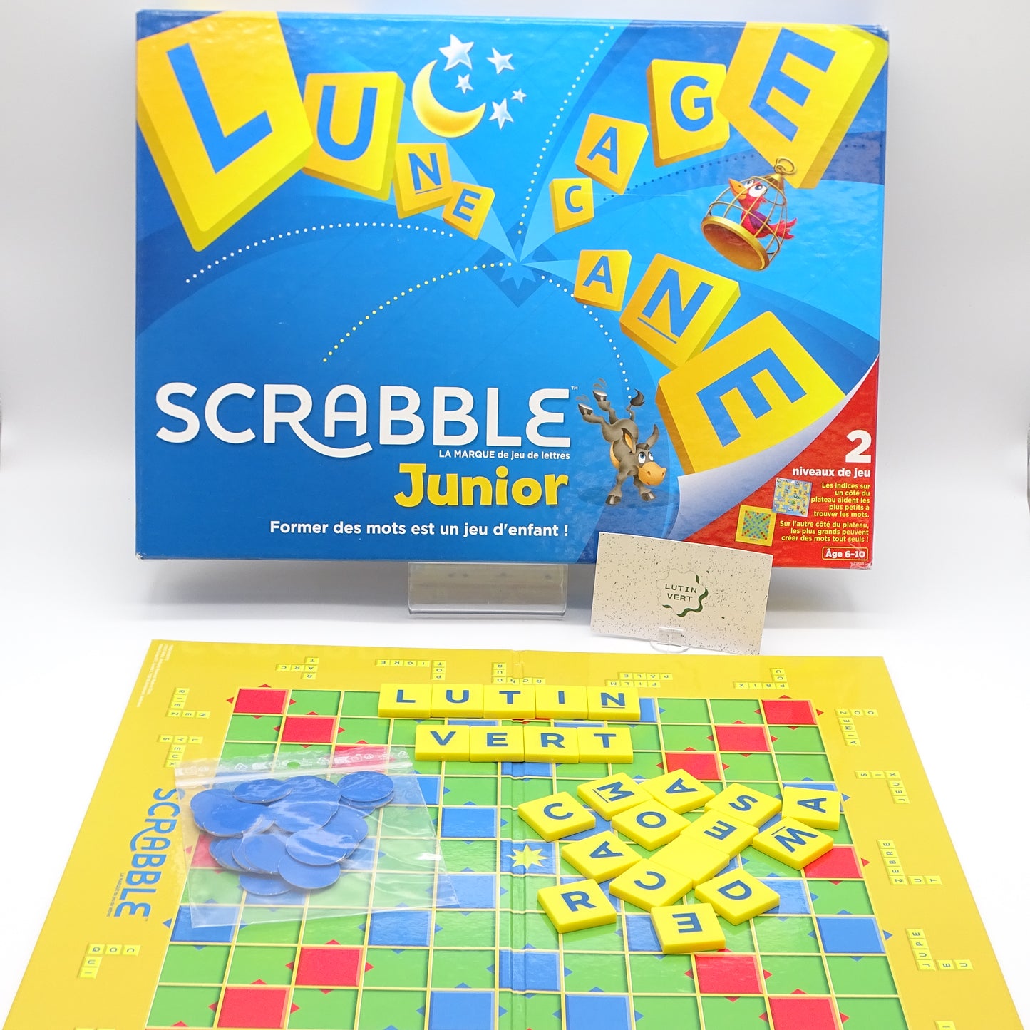 Scrabble Junior 2 niveaux de jeu MATTEL - Dès 6 ans | Ref 15192