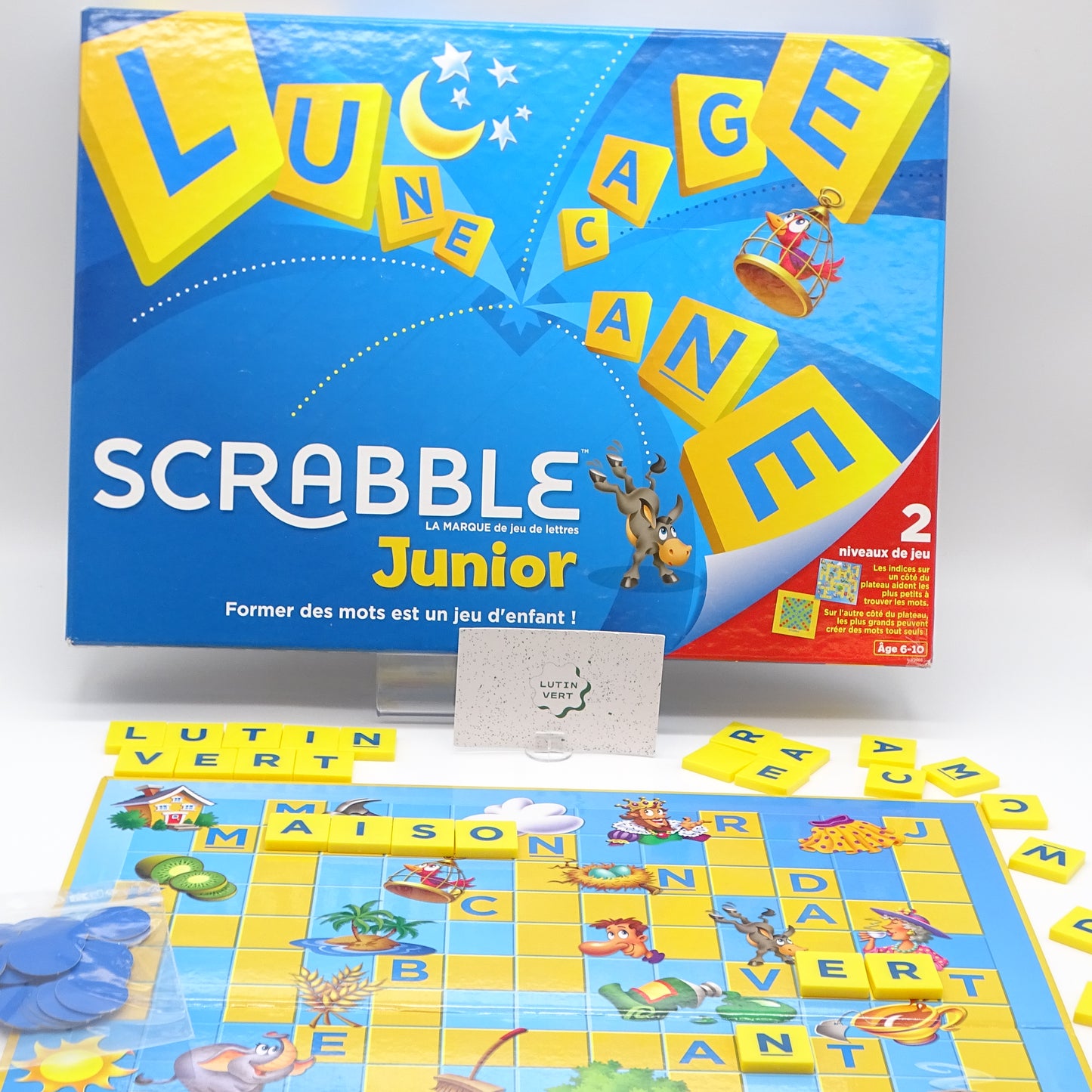 Scrabble Junior 2 niveaux de jeu MATTEL - Dès 6 ans | Ref 15192