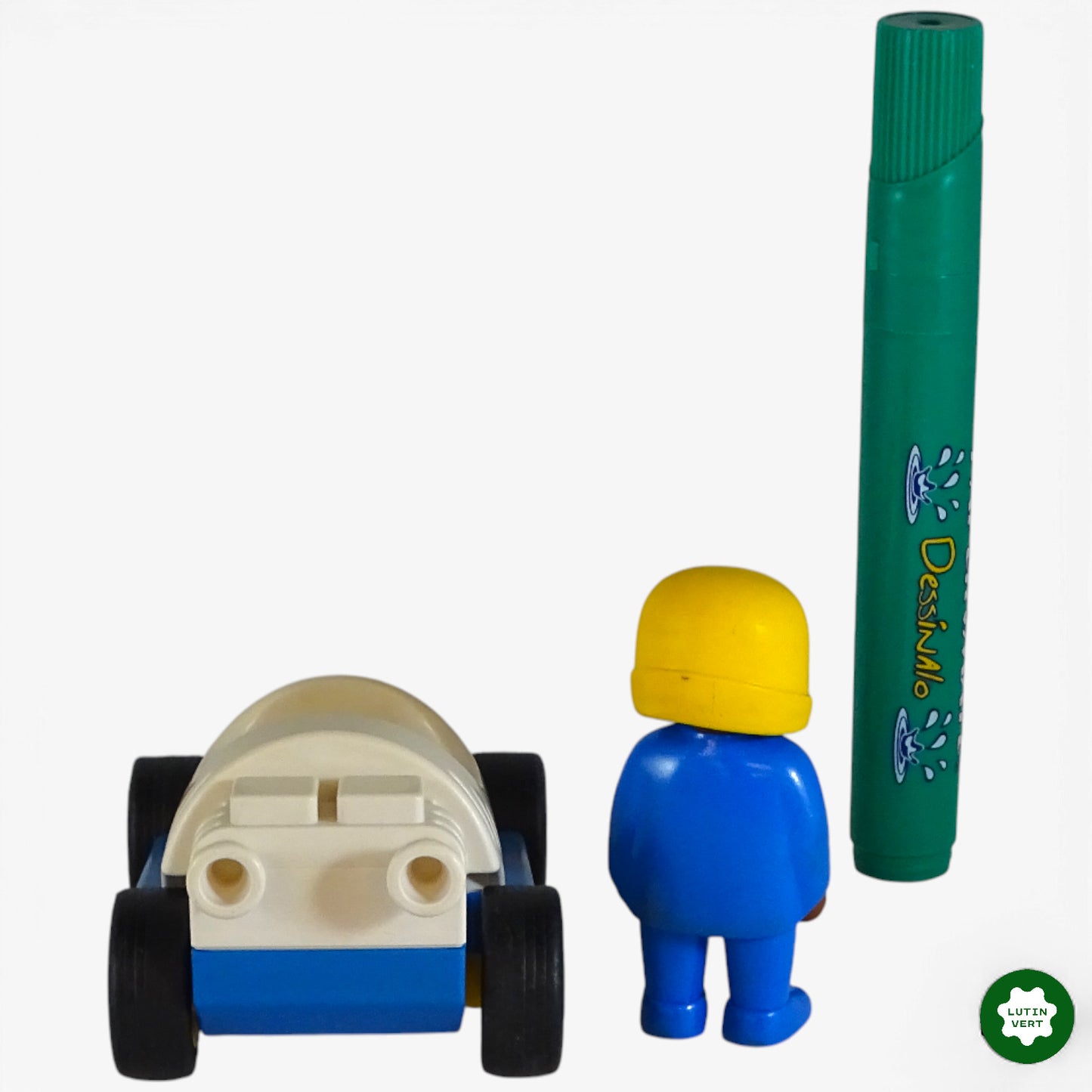 6711 Geobra Voiture F1 et chauffeur d'occasion Playmobil - Dès 18 mois | Ref 11372
