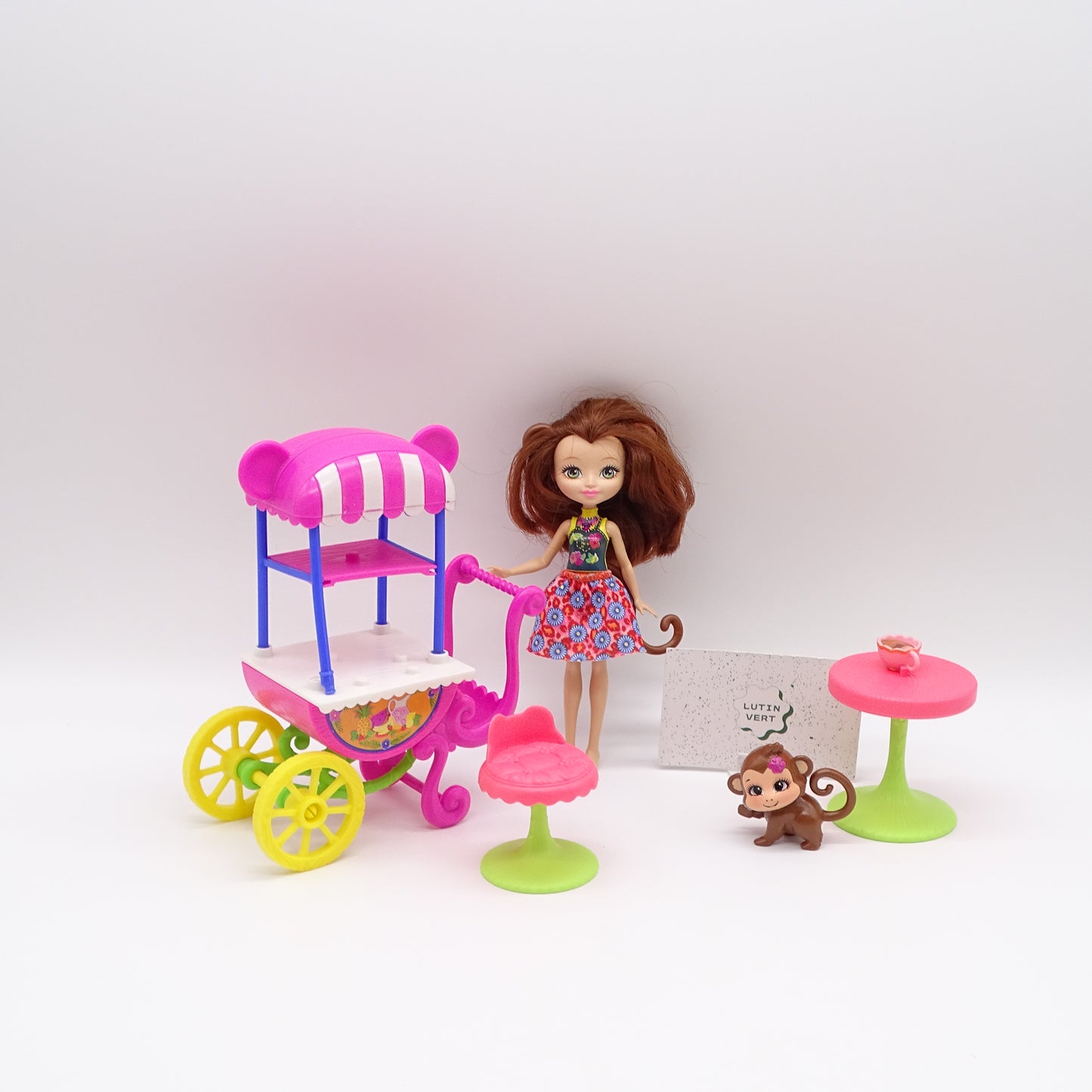 Playset Enchantimals Stand de fruits et Poupée « Mery Monkey »  MATTEL - Dès 4 ans | Ref 15195