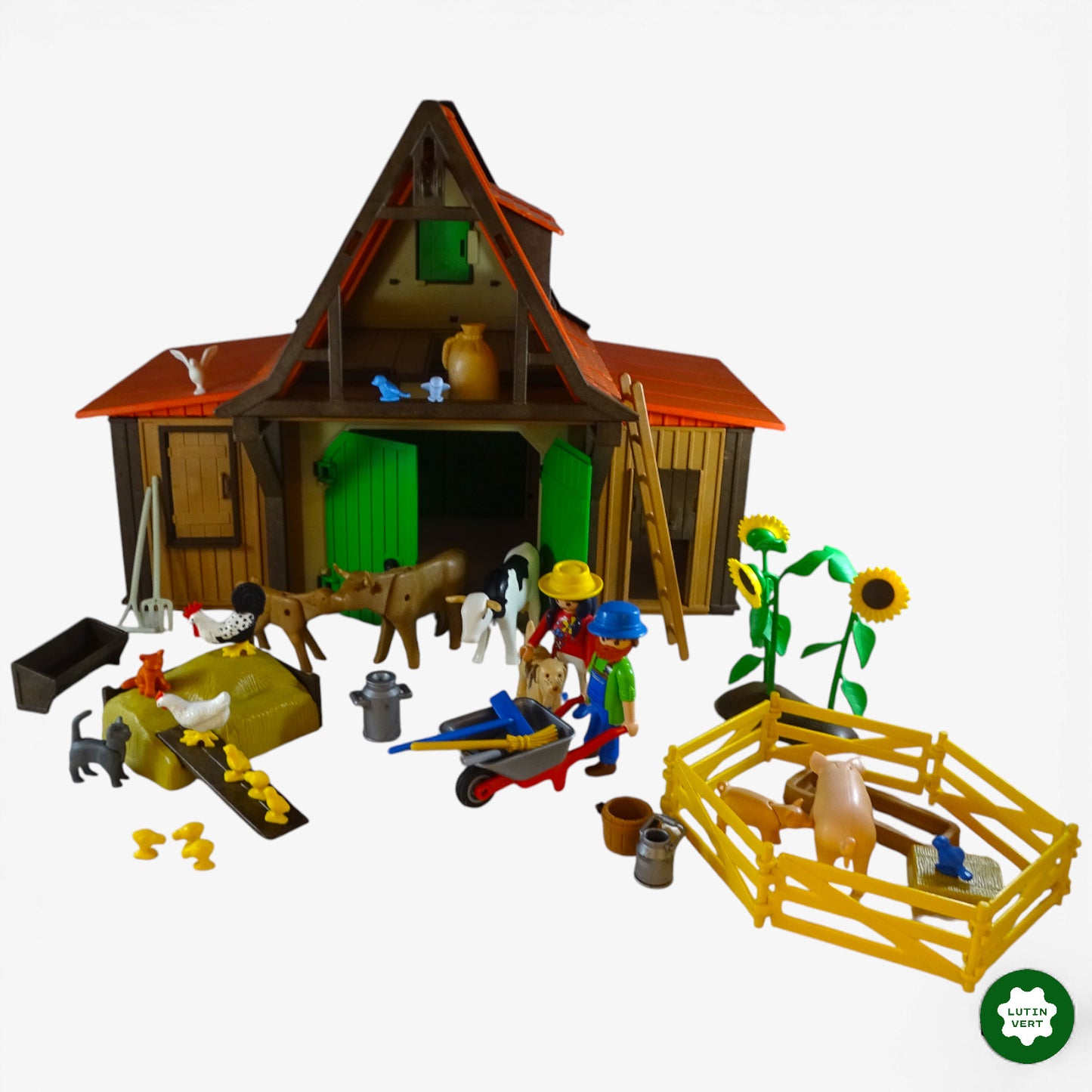3716 Ferme avec animaux d'occasion Playmobil - Dès 4 ans | Ref 11384