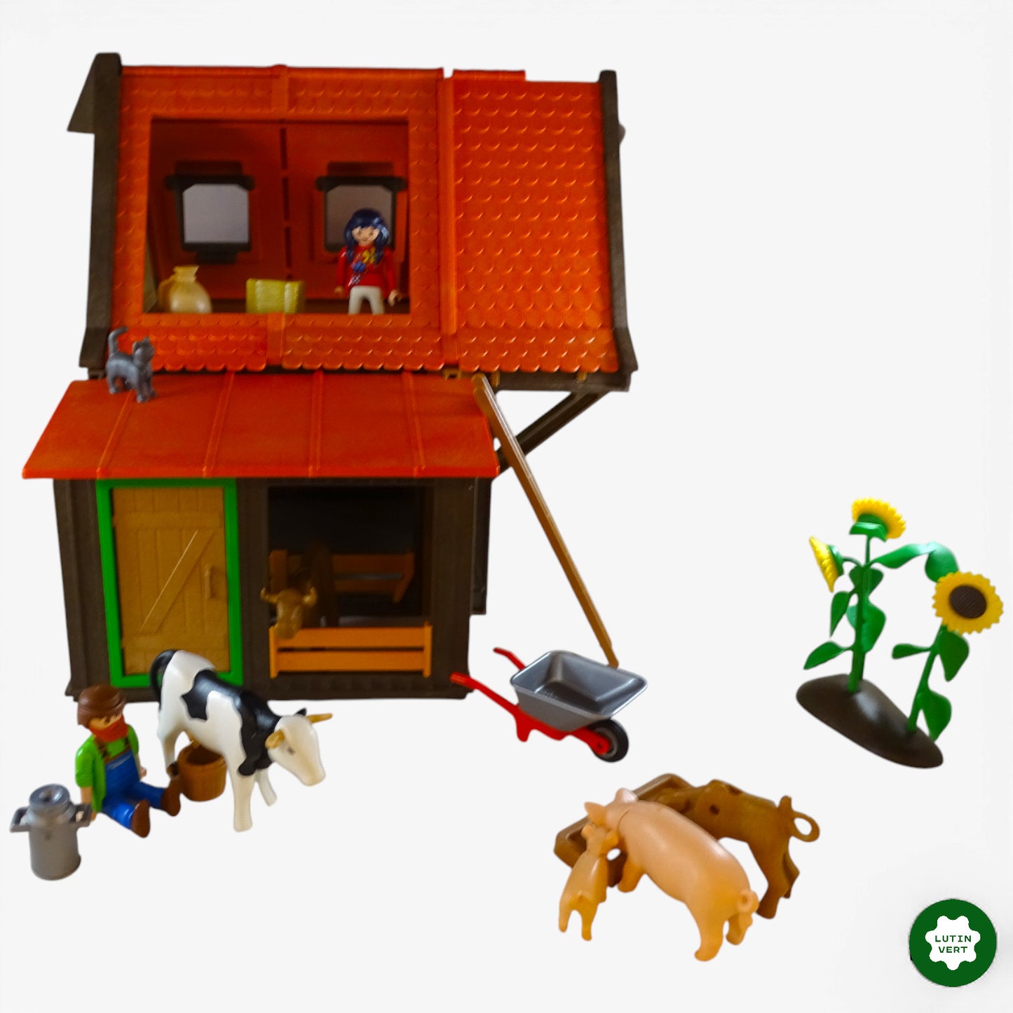 3716 Ferme avec animaux d'occasion Playmobil - Dès 4 ans | Ref 11384