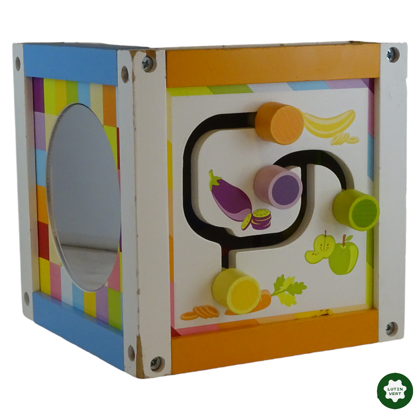Cube d’activités en bois d'occasion JANOD - Dès 3 ans | Lutin Vert