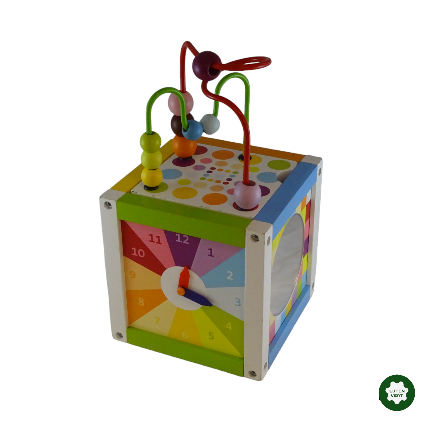 Cube d’activités en bois d'occasion JANOD - Dès 3 ans | Lutin Vert