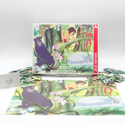 Puzzle 100 pièces Le Livre de la Jungle NATHAN - Dès 6 ans | Ref 15234
