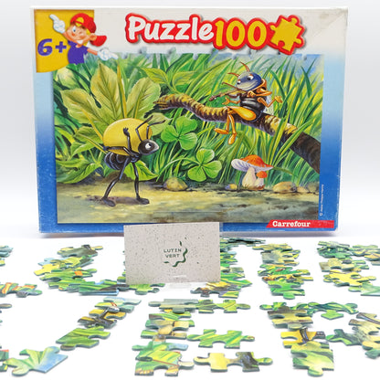 Puzzle 100 pièces La Cigale et la Fourmi CARREFOUR - Dès 6 ans | Ref 15237