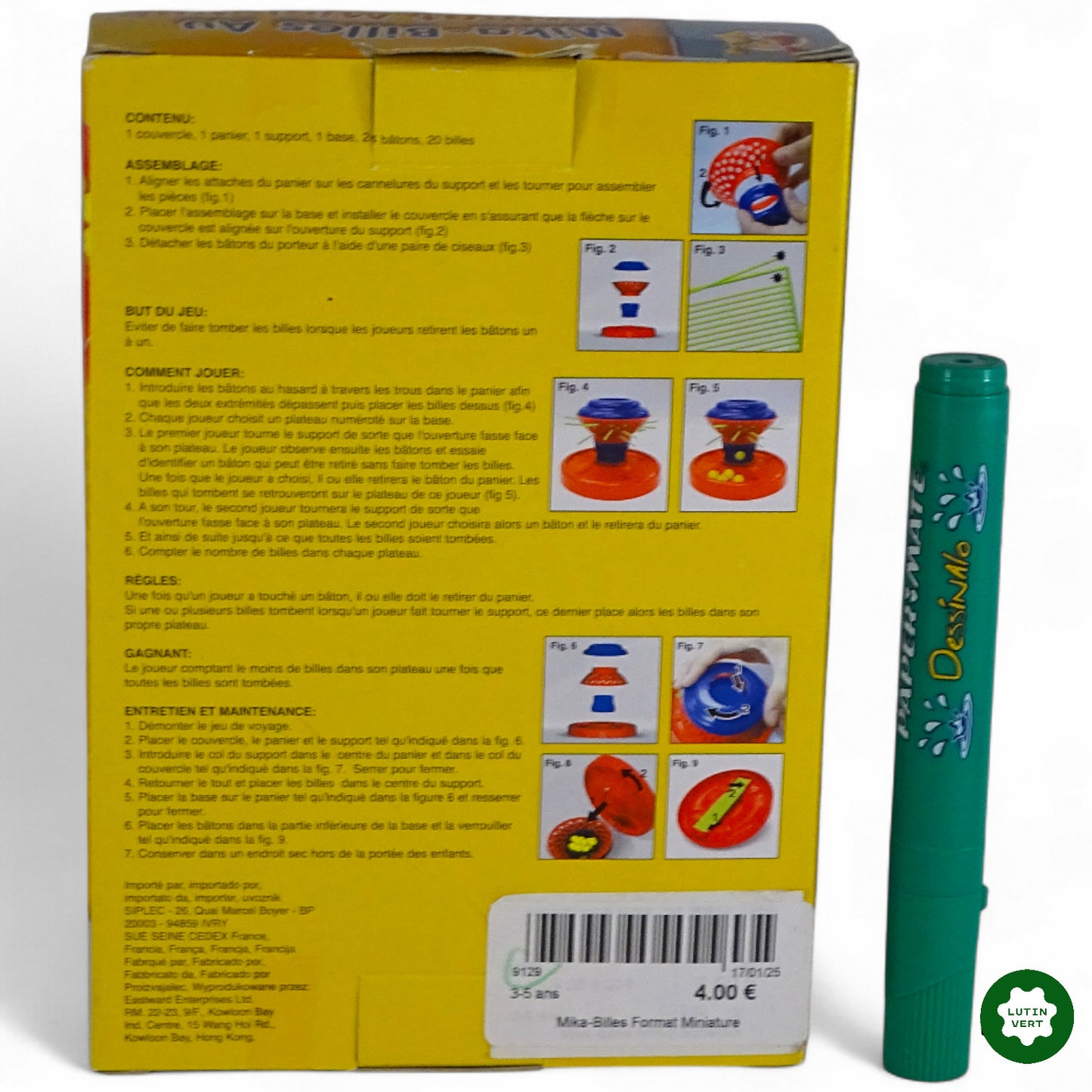 Mika-Billes au format miniature d'occasion SIPLEC - Dès 3 ans | Ref 9129