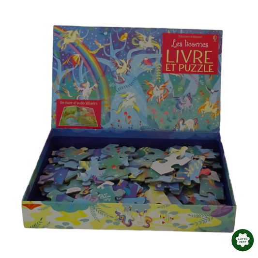 Puzzle Les licornes  d'occasion USBORNE - Dès 6 ans | Lutin Vert