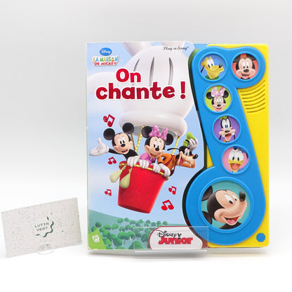 Livre « La maison de Mickey : On chante » DISNEY  - Dès 3 ans | Ref 15256