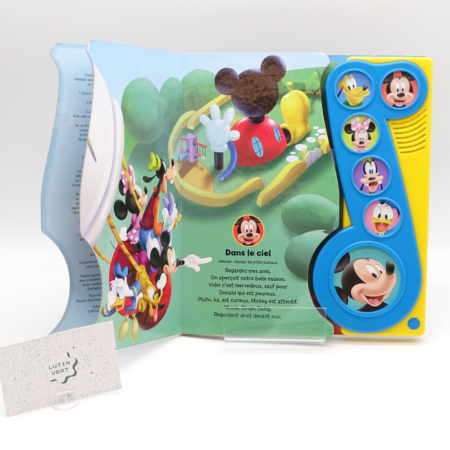 Livre « La maison de Mickey : On chante » DISNEY  - Dès 3 ans | Ref 15256