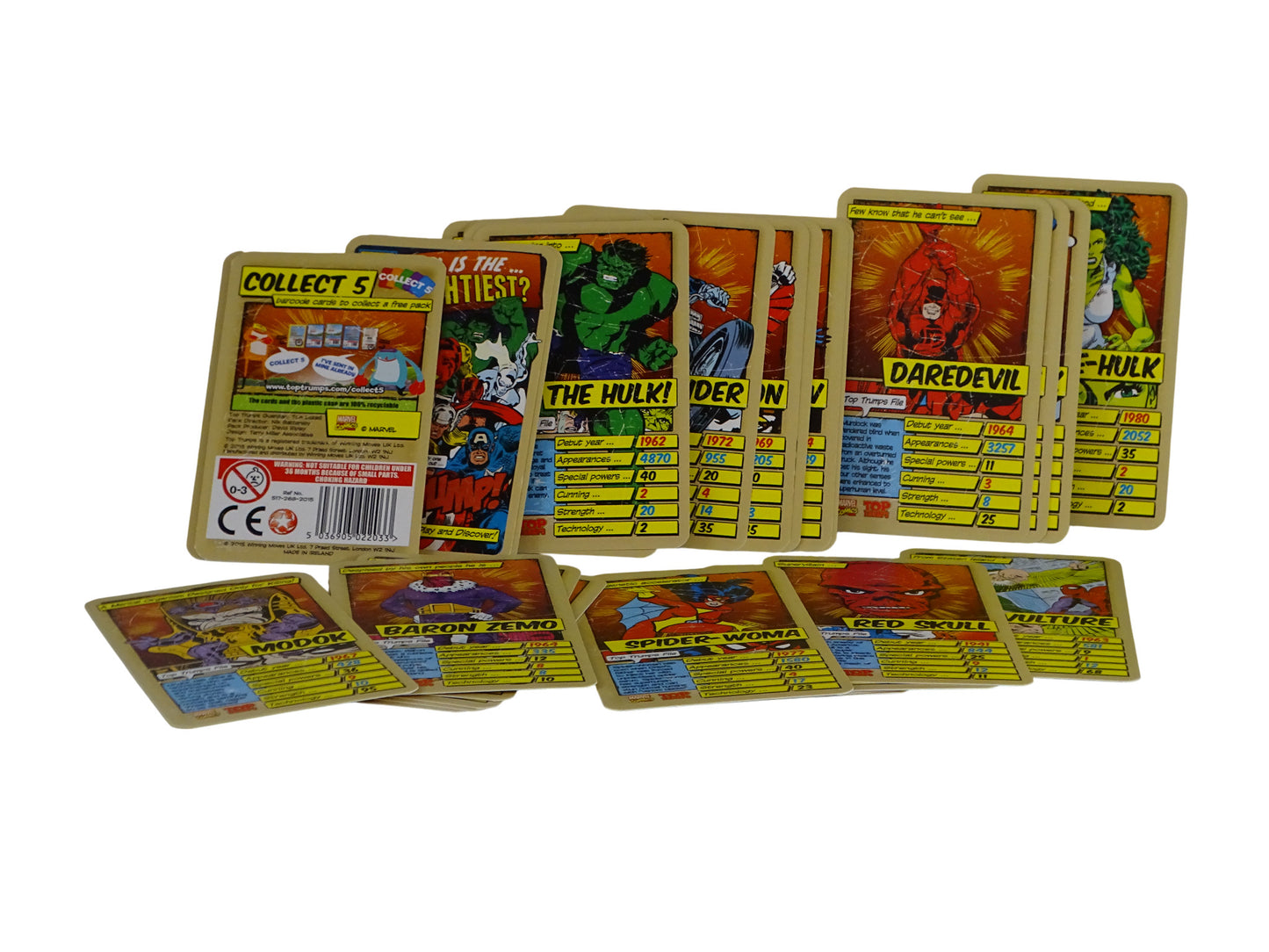 Jeu de cartes Marvel d'occasion TOP TRUMPS - Dès 6 ans | Ref 11482