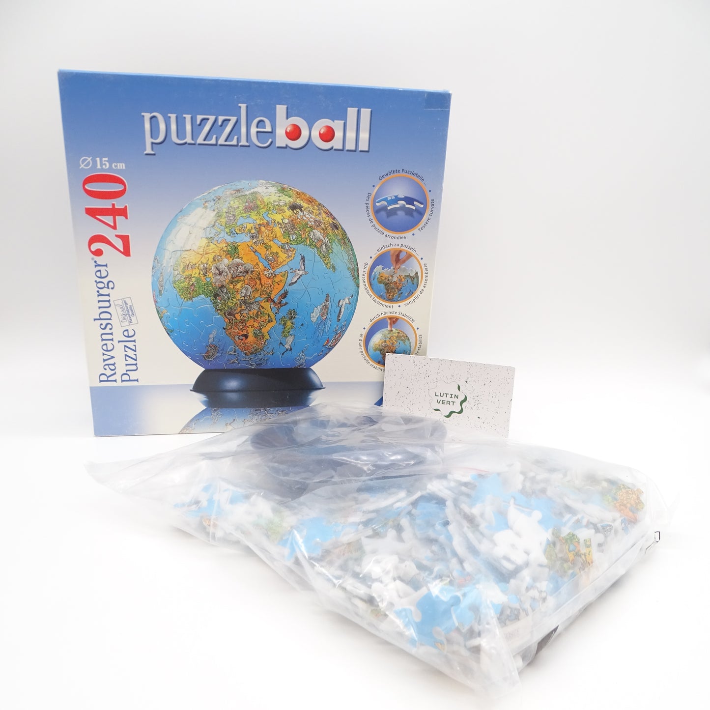 Puzzle ball 240 pièces Globe Terrestre RAVENSBURGER - Dès 7 ans | Ref 15307
