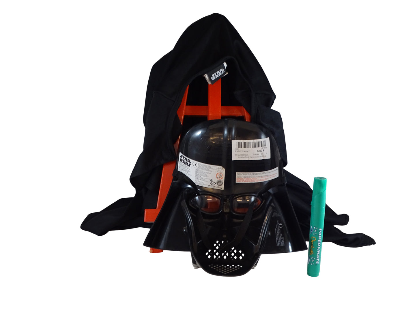 Casque + cape Dark Vador d'occasion RUBIES - Dès 4 ans | Ref 11481