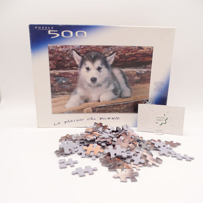 Puzzle 500 pièces Chiot Husky MB PUZZLE - Dès 9 ans | Ref 15303
