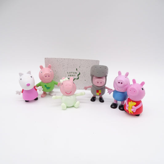 Lot de 6 figurines Peppa Pig PEPPA PIG - Dès 3 ans | Ref 15302