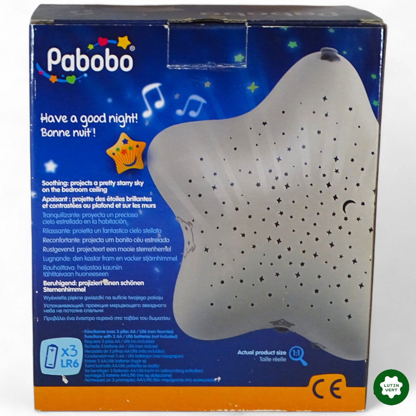 Projecteur musical d’étoiles d'occasion PABOBO - Dès Naissance | Ref 11540
