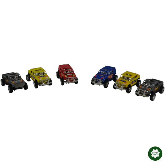 Lot de 6 voitures 4x4 plastic d'occasion SANS MARQUE - Dès 4 ans | Ref 6752