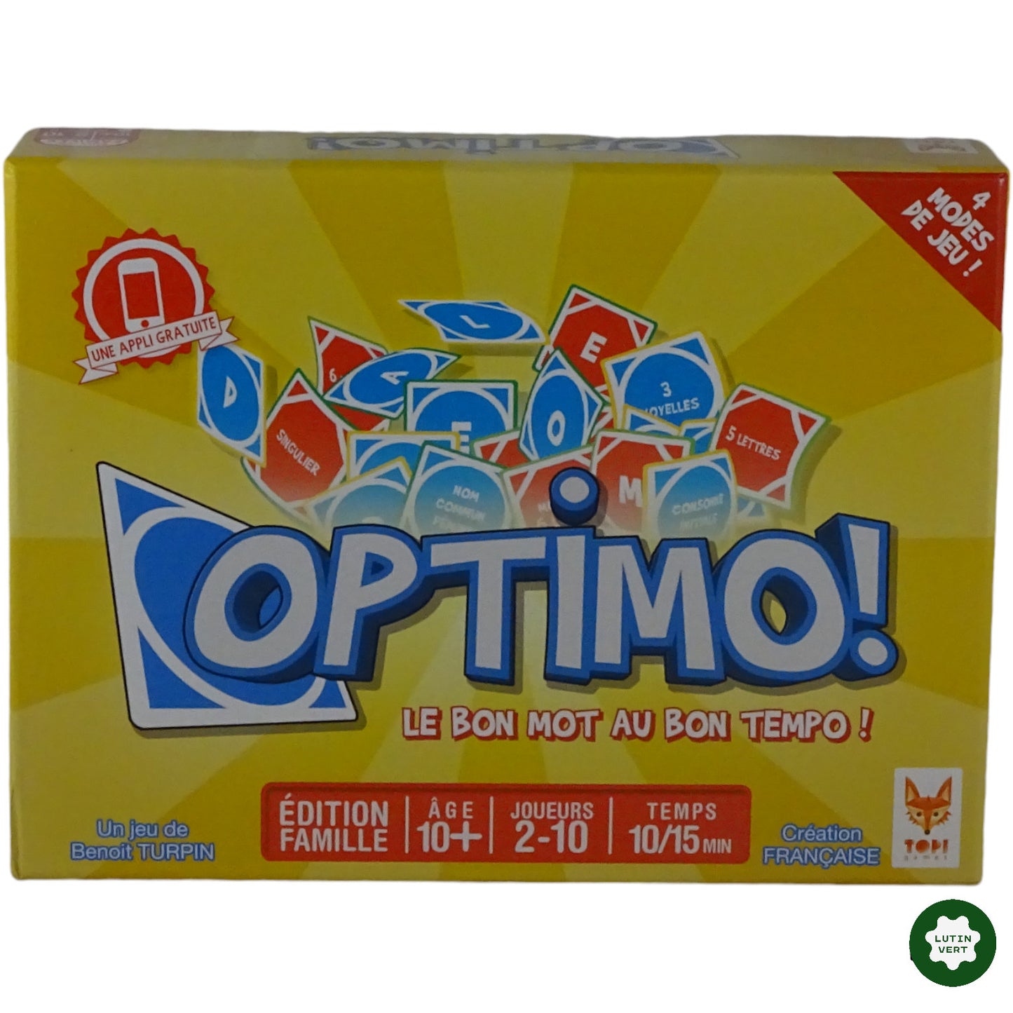 Optimo, Le Bon Mot Au Bon Tempo ! d'occasion TOPI Games - Dès 10 ans | Ref 6741